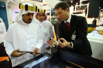 H.H. Sheikh Nader Bin Mohamed Bin Salman Al Khalifa, member of the royal family of Bahrain, had words of praise for the many miniatures exhibited at Adihex.